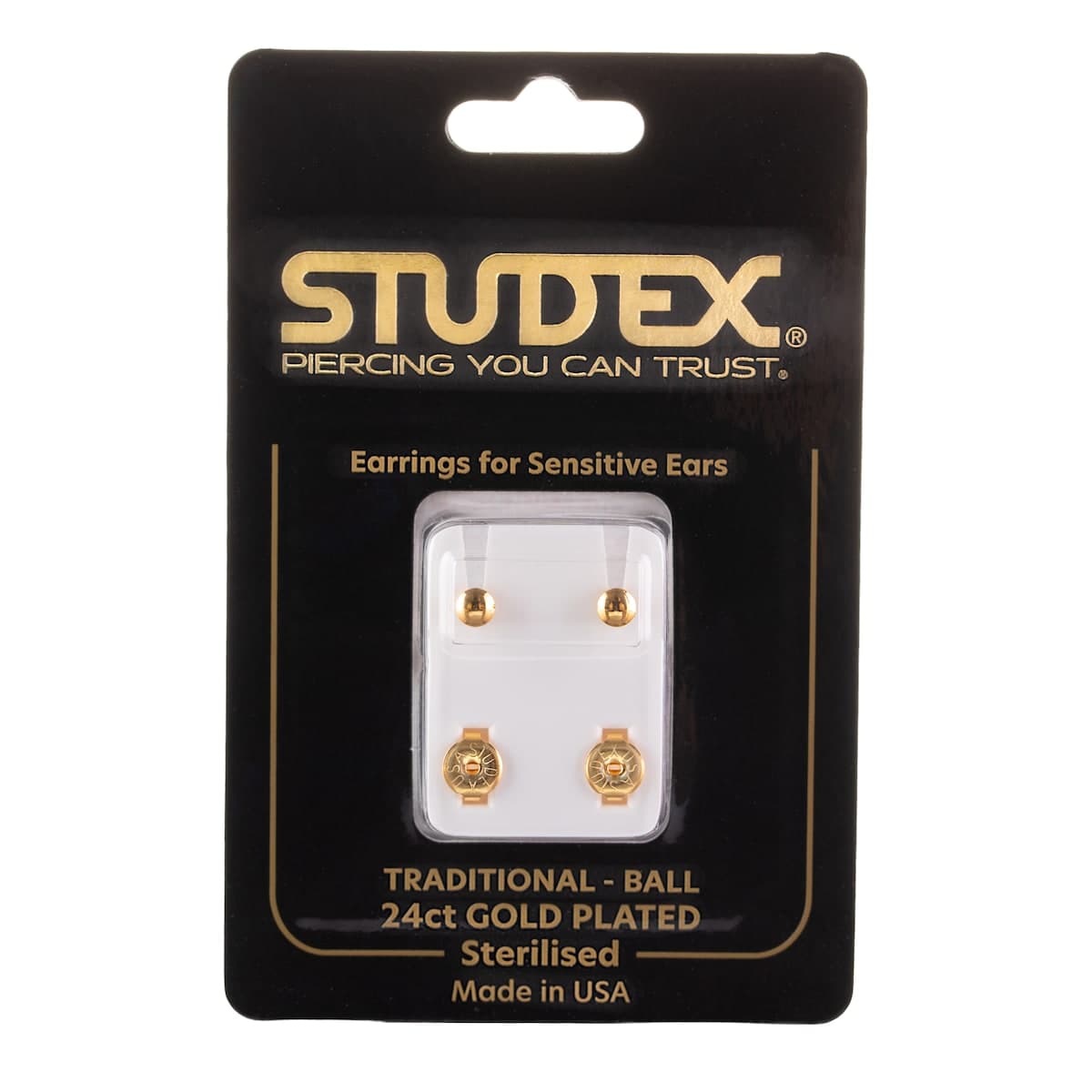 Studex Regular Traditional Gold Stud Earring 1 Pair