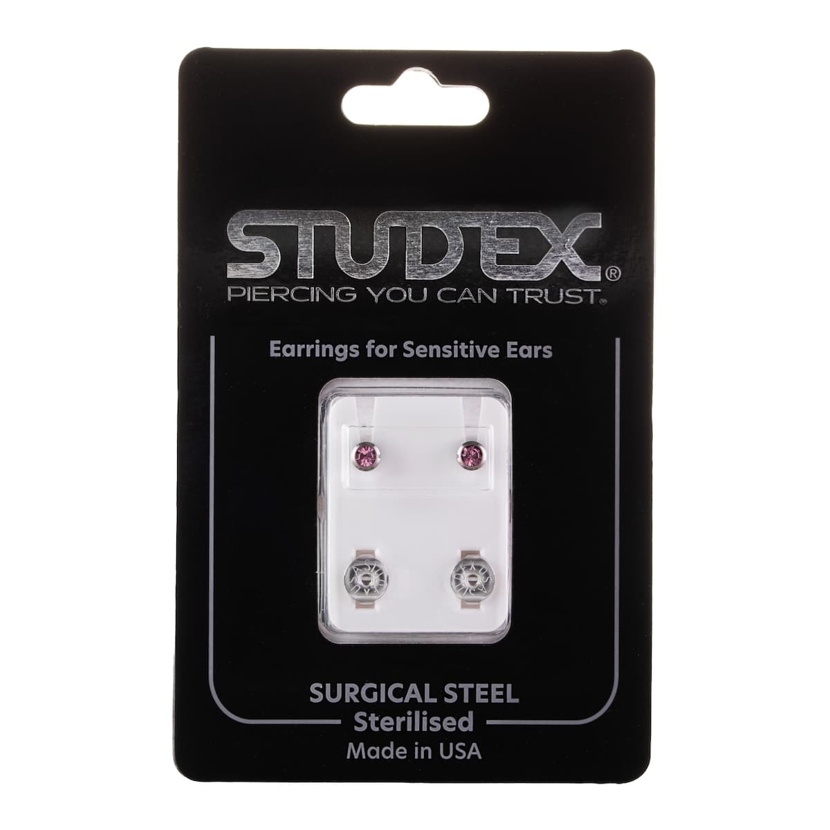 Studex Regular Birthstone June Silver Stud Earring 1 Pair