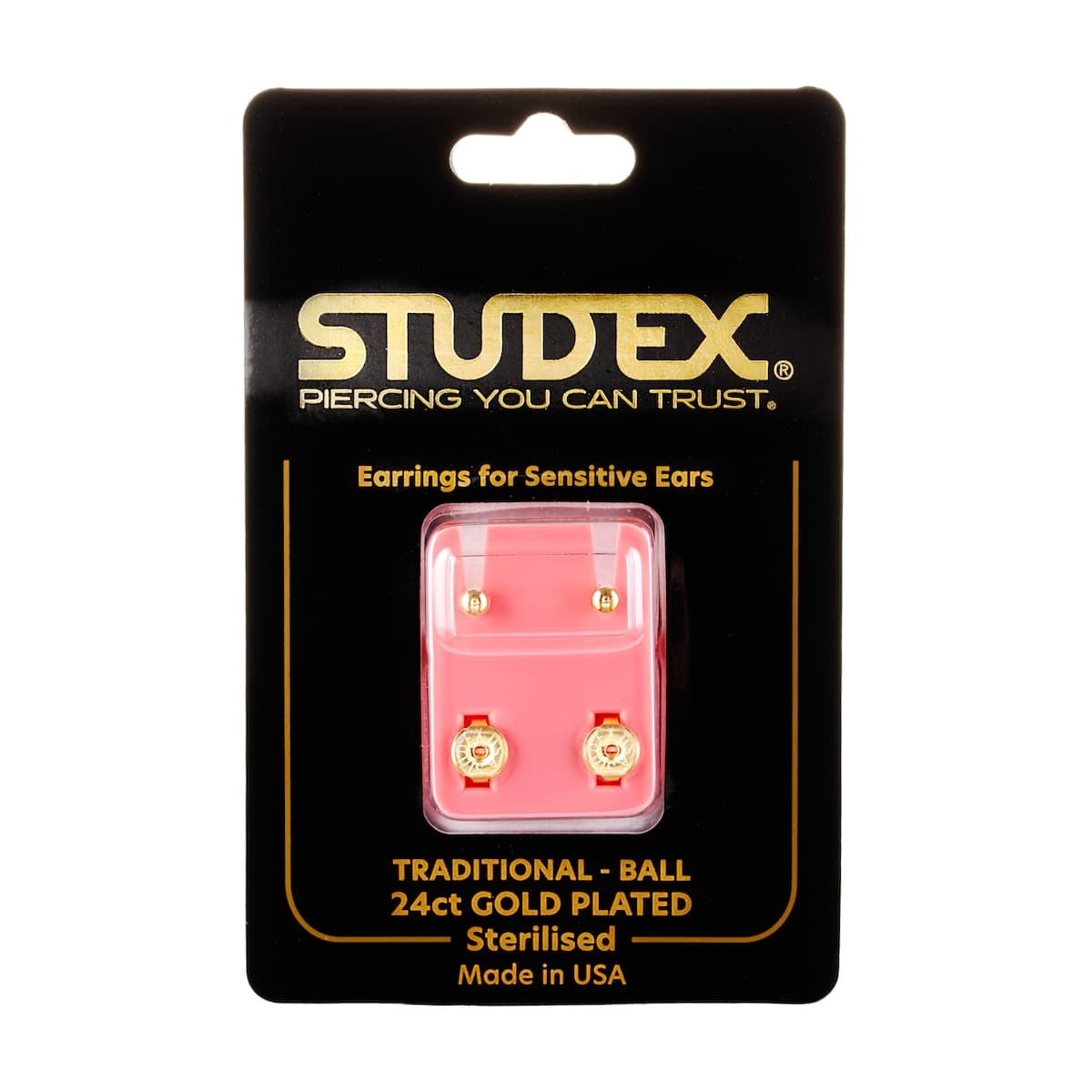 Studex Mini Traditional Stud Earring Gold 1 Pair