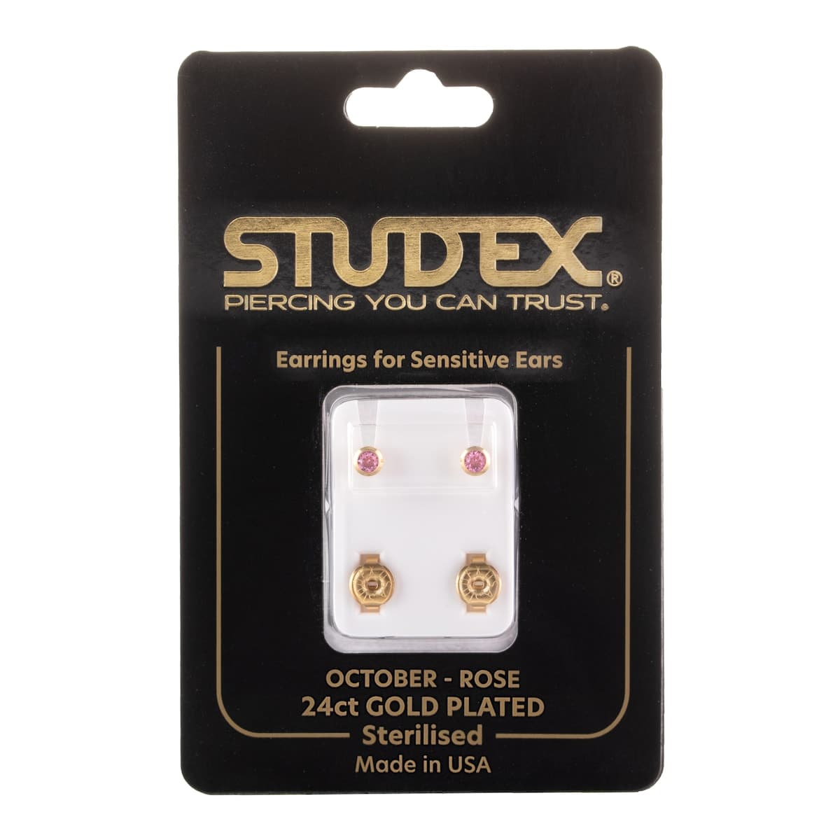 Studex Regular Birthstone October Gold Stud Earring 1 Pair