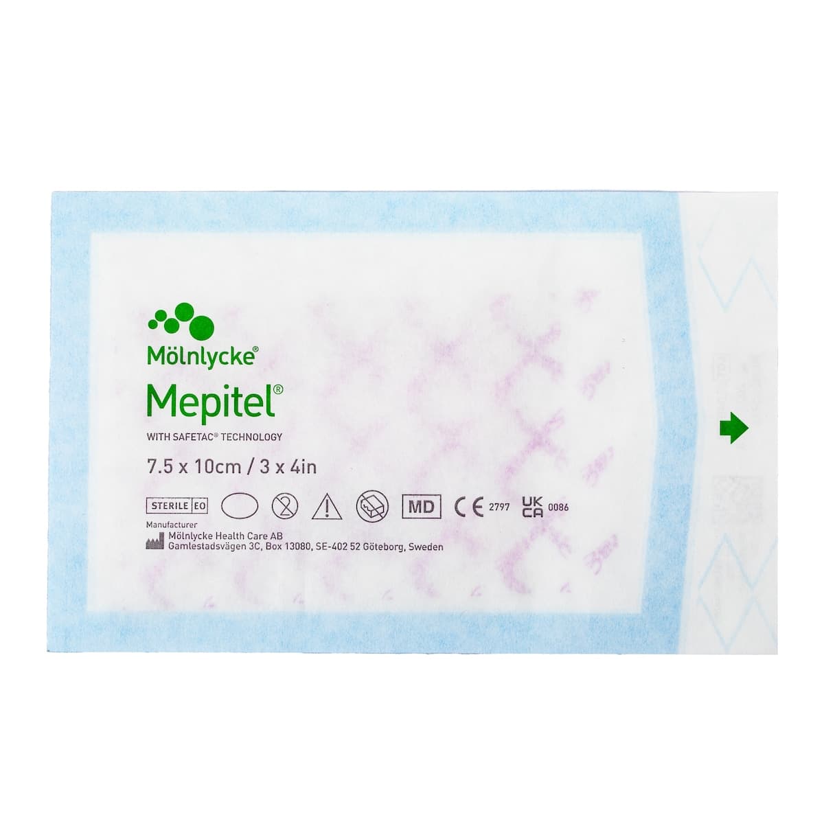 Mepitel Soft Silicone Wound Contact 290710 7.5cm x 10cm Single
