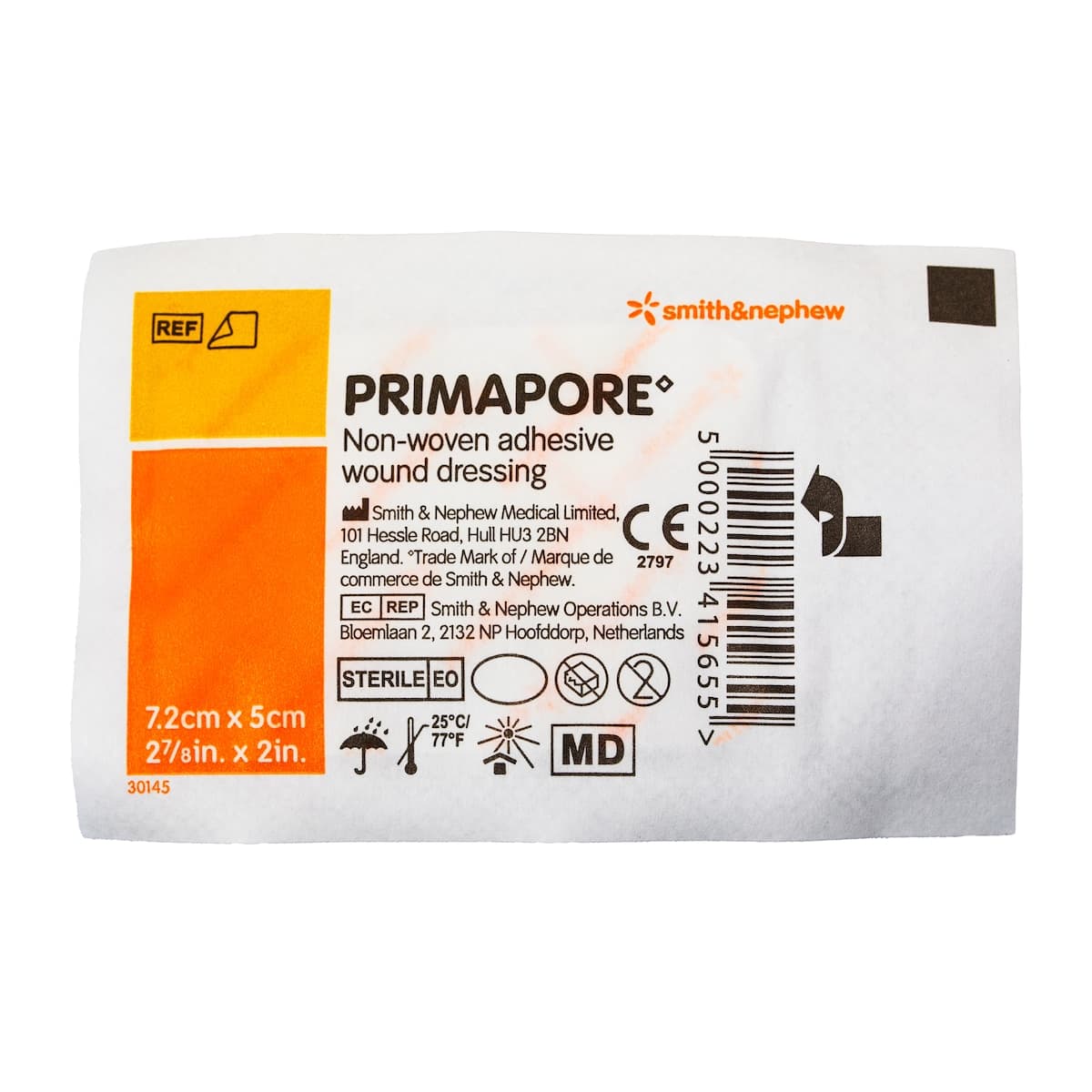 Primapore Flexible Fabric Dressing 7.2cm x 5cm Single