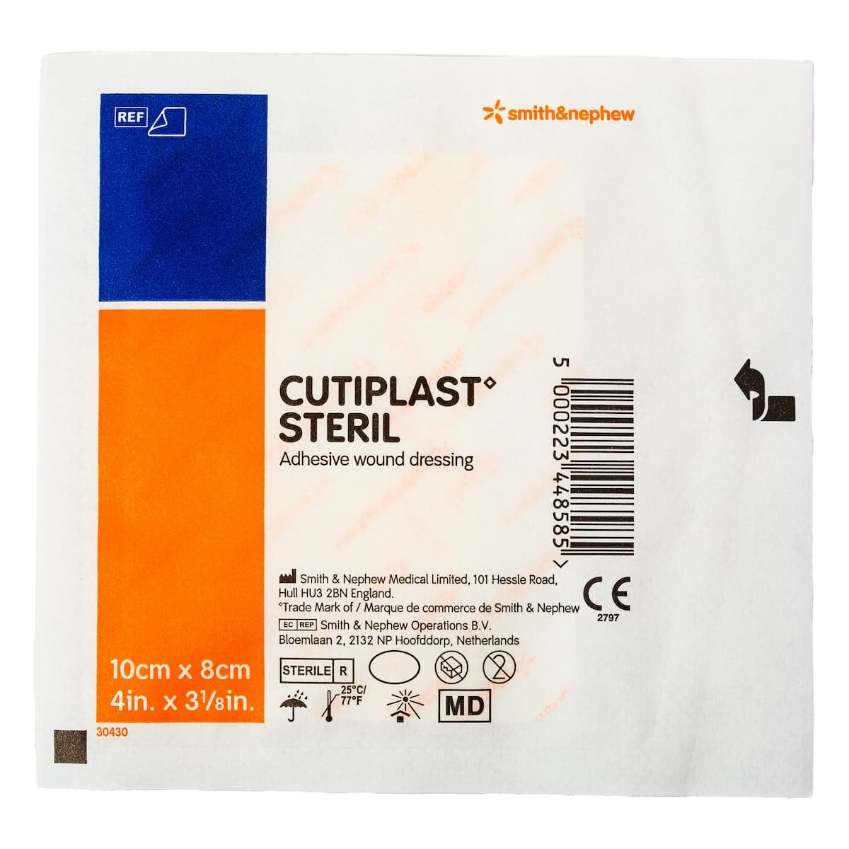 Cutiplast Adhesive Fabric Island Dressing 8cm x 10cm Single