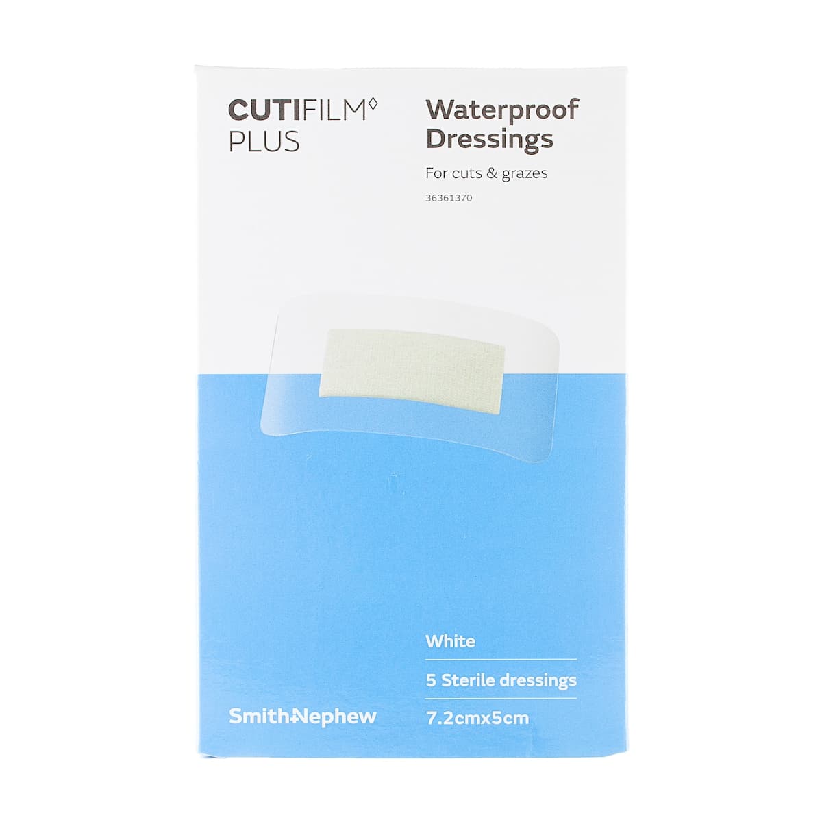 Cutifilm Plus Waterproof Dressing White 7.2cm x 5cm 5 Pack