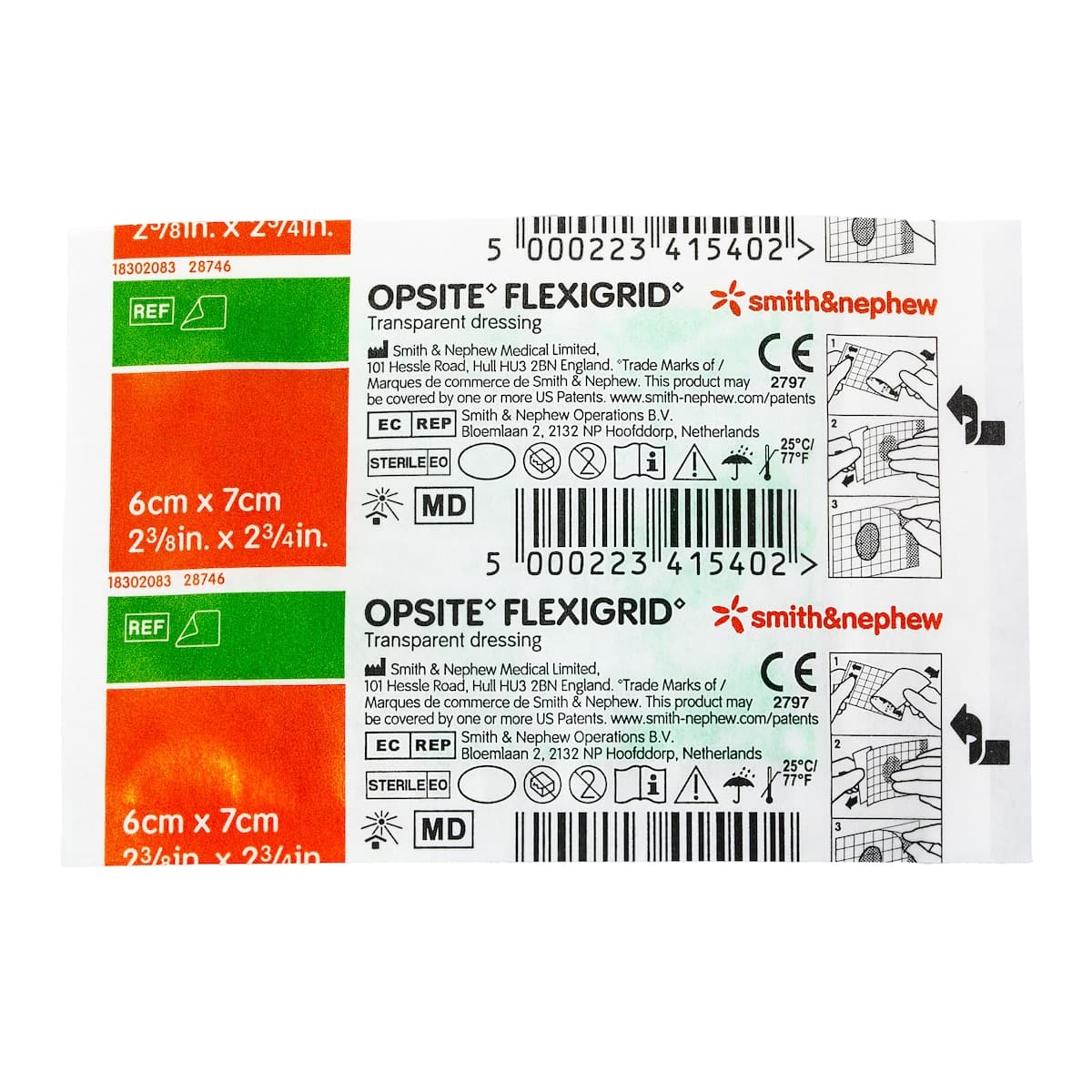 Opsite Flexigrid Waterproof Film Dressing 6cm x 7cm Single