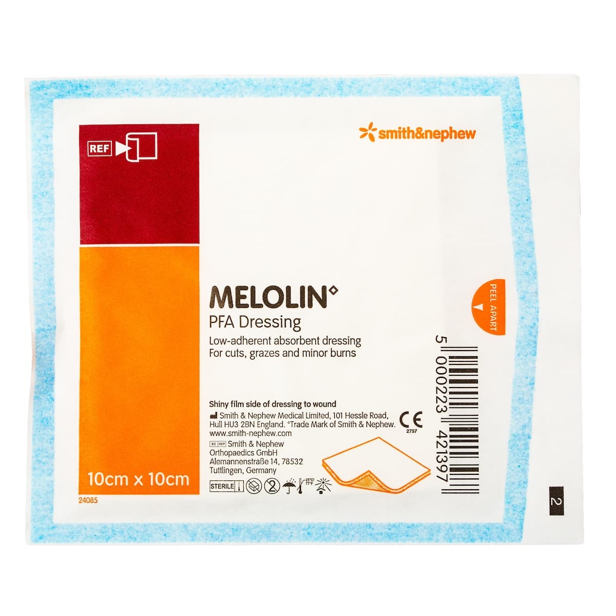 Melolin Absorbent Wound Dressing 10cm x 10cm Single