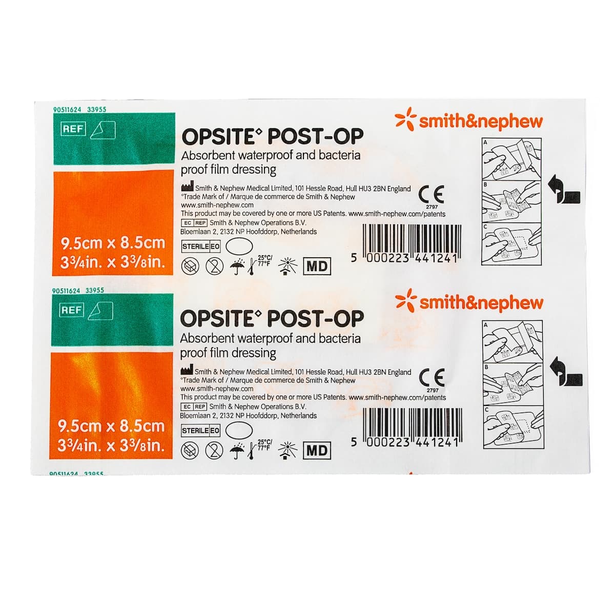 Opsite Post-Op Waterproof Dressing 9.5cm x 8.5cm Single