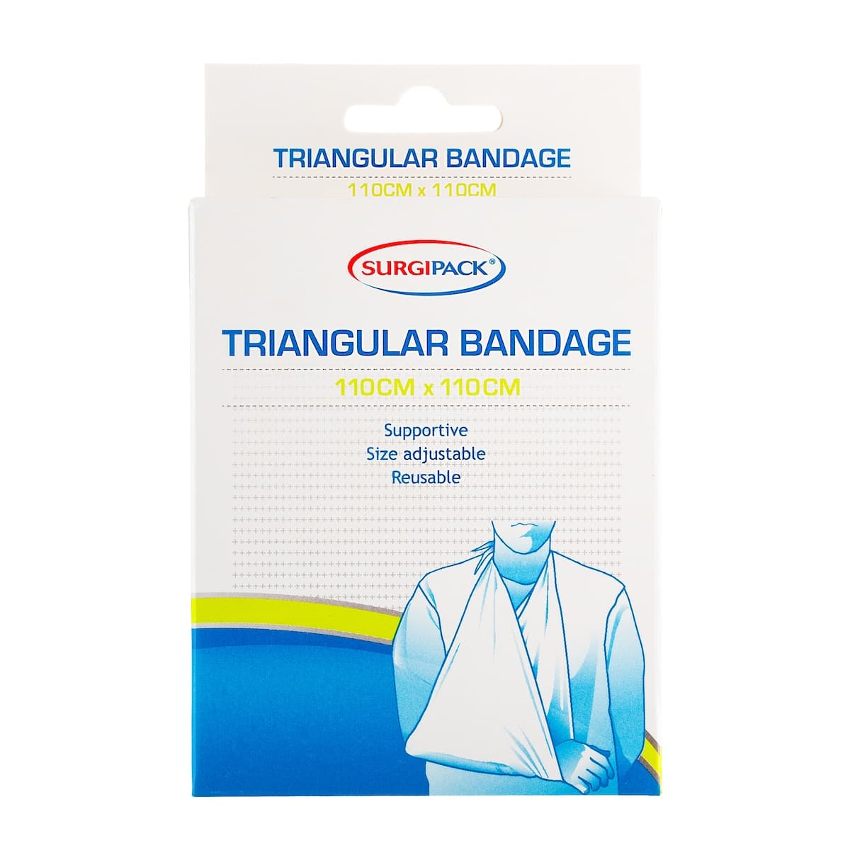 Surgipack Triangular 110cm X 110cm Single Bandage