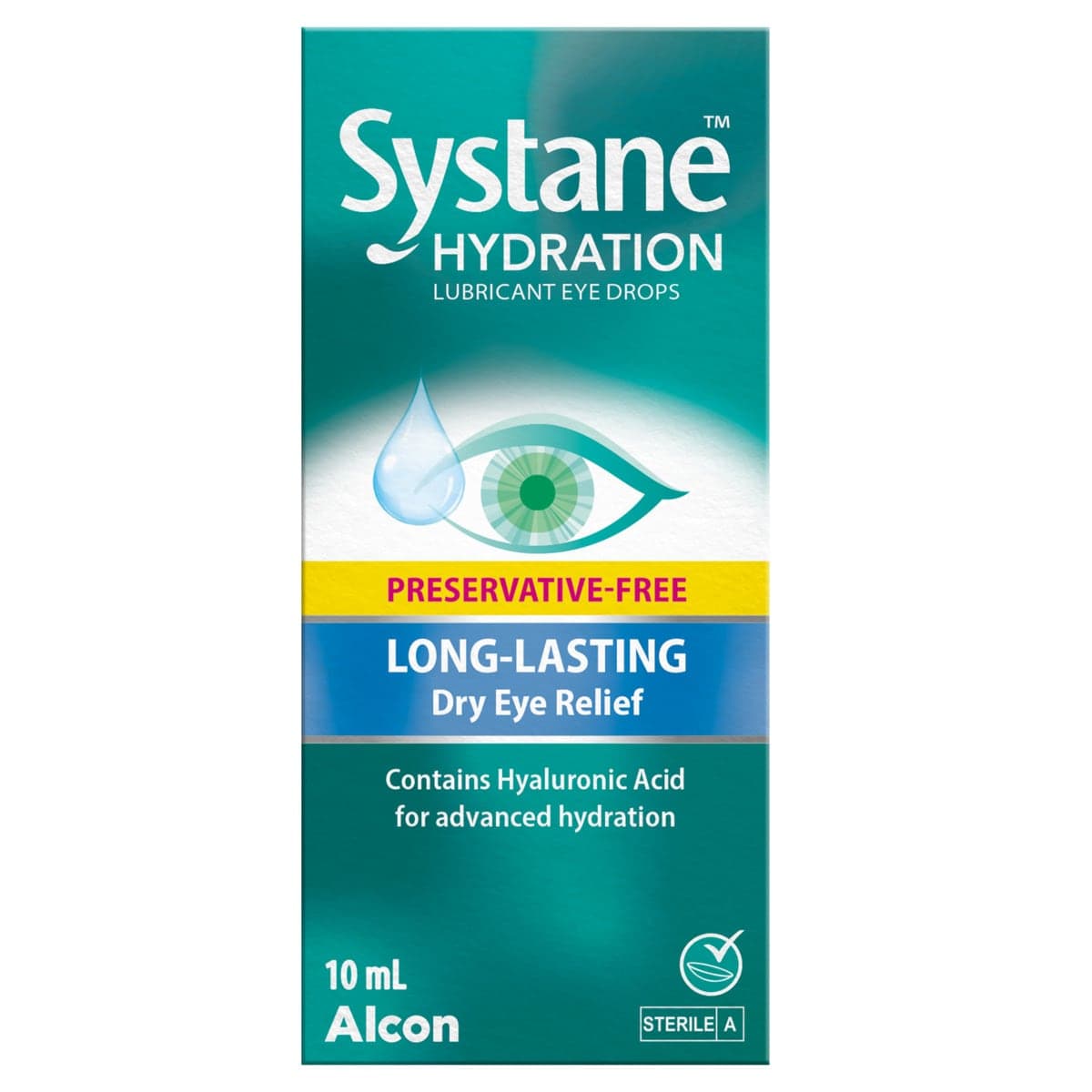 Systane Hydration Lubricant Eye Drops Preservative Free 10ml