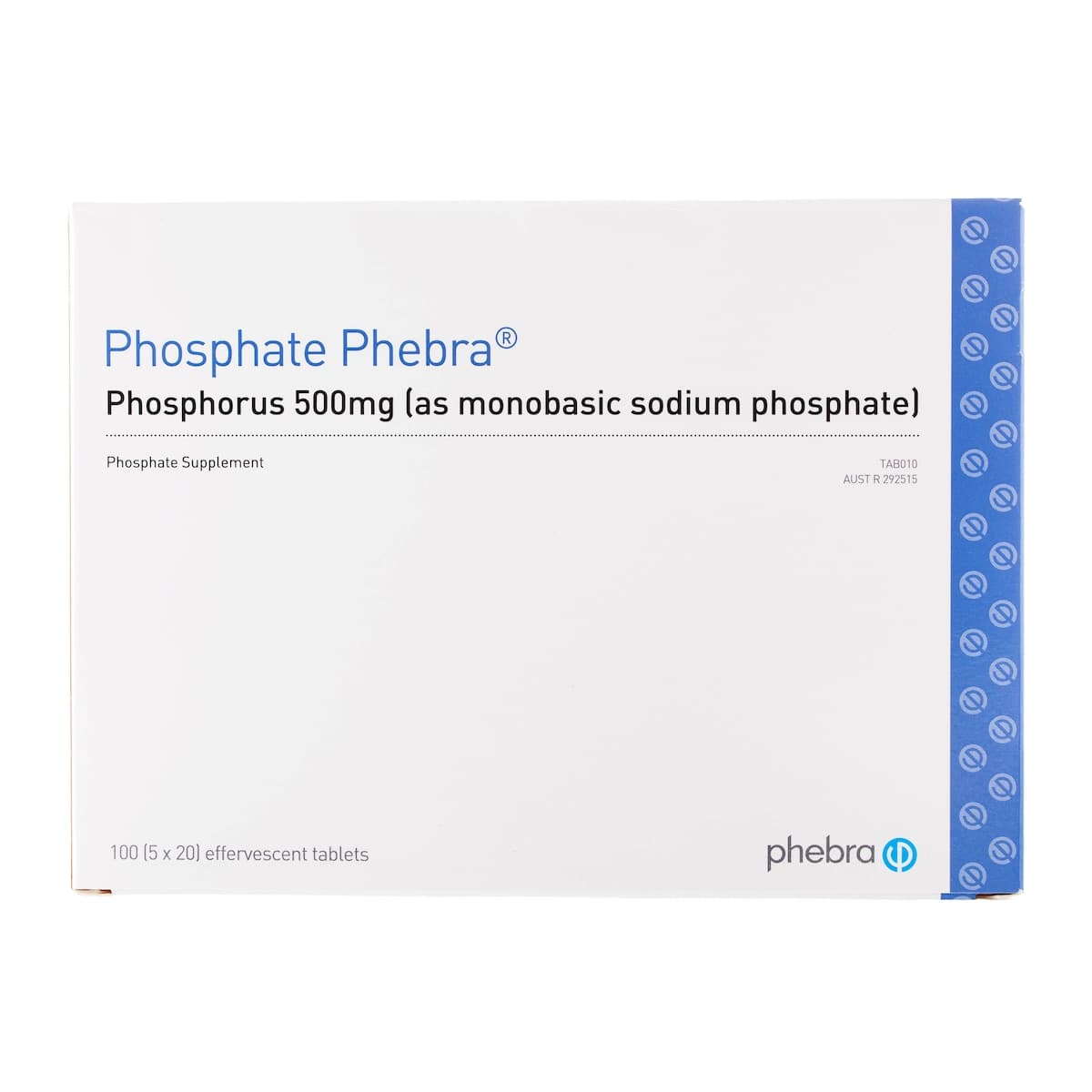 Phosphate Phebra 100 Effervescent Tablets