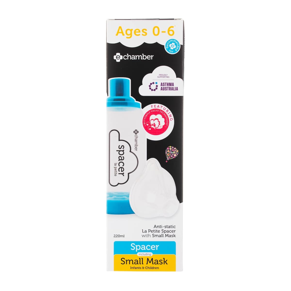 e-chamber La Petite Asthma Spacer + Small Mask