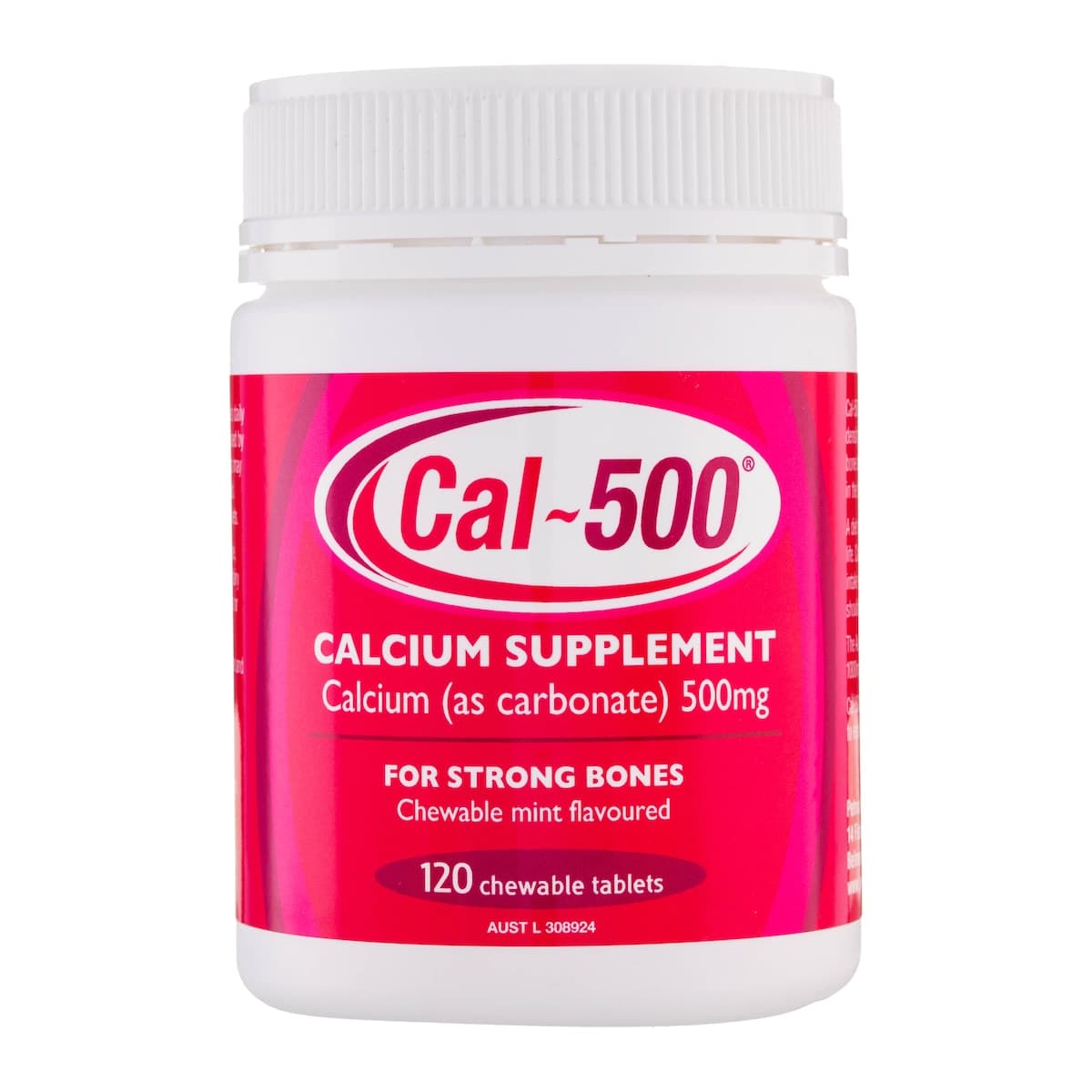 Cal-500 Calcium 120 Chewable Tablets