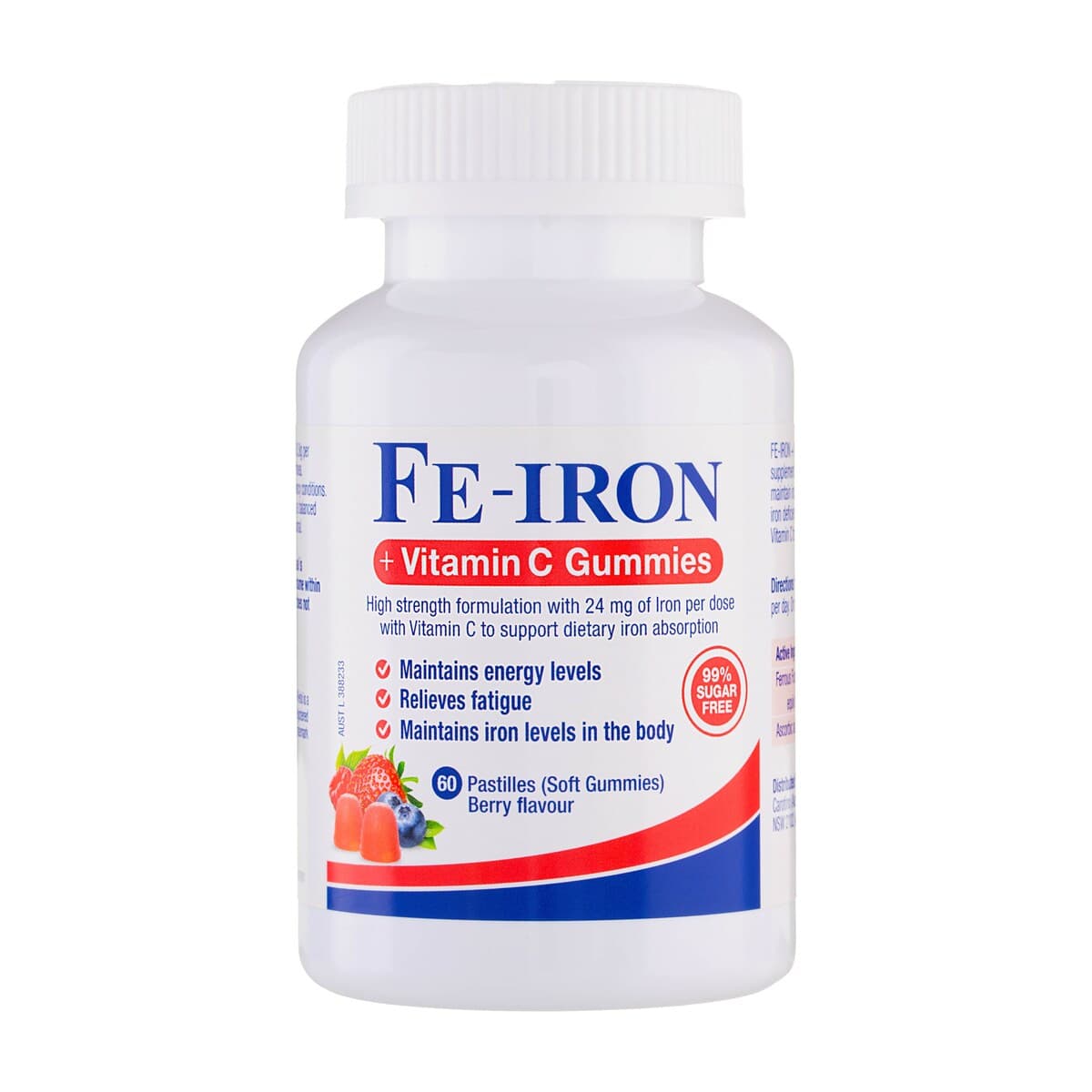 Fefol Fe-Iron + Vitamin C Gummies 60 Pack