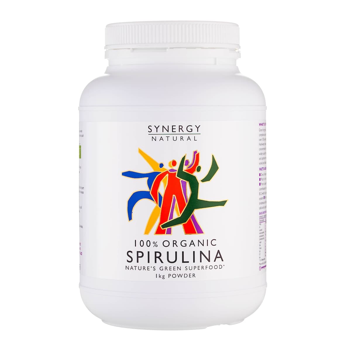 Synergy Natural Organic Spirulina Powder 1kg