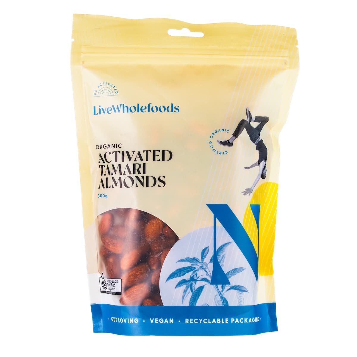 Live Wholefoods Org Activated Tamari Almonds 300g