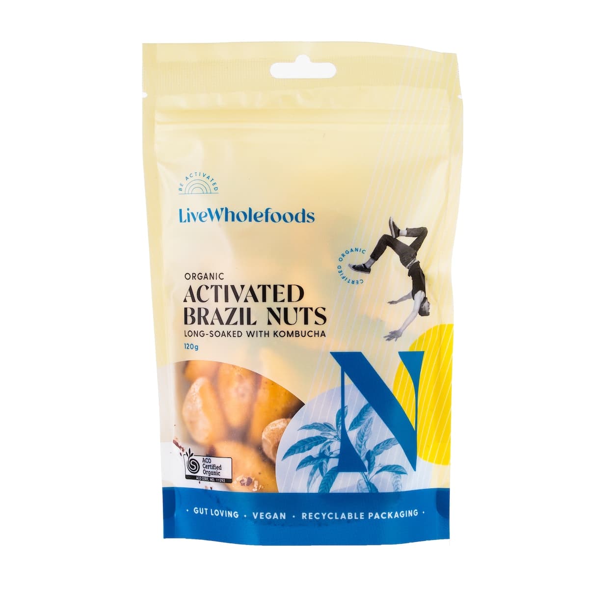 Live Wholefoods Organic Activated Brazil Nuts 120g