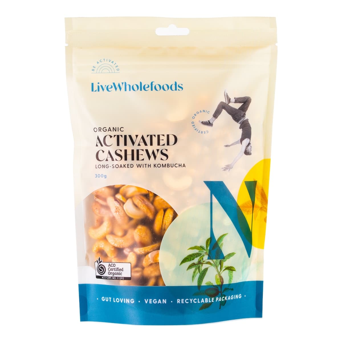 Live Wholefoods Organic Activated Cashews 300g