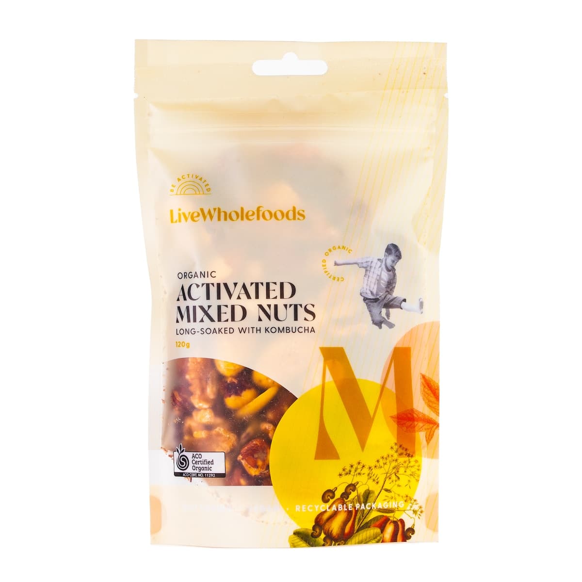 Live Wholefoods Organic Activated Mixed Nuts 120g