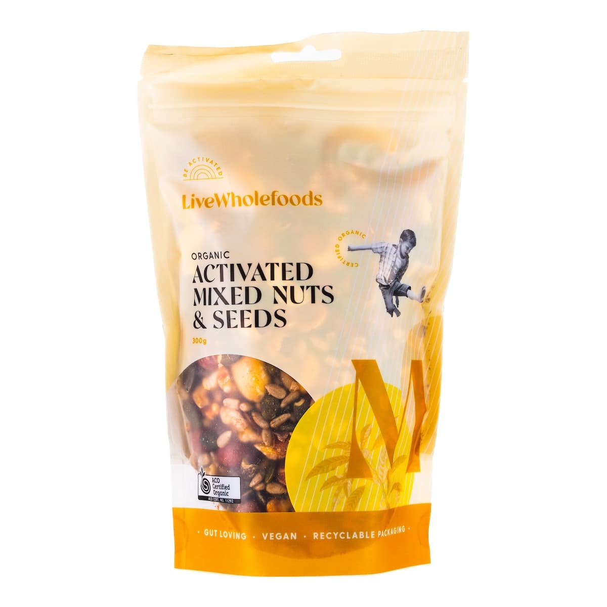Live Wholefoods Org Activated Mixed Nuts & Seeds 300g
