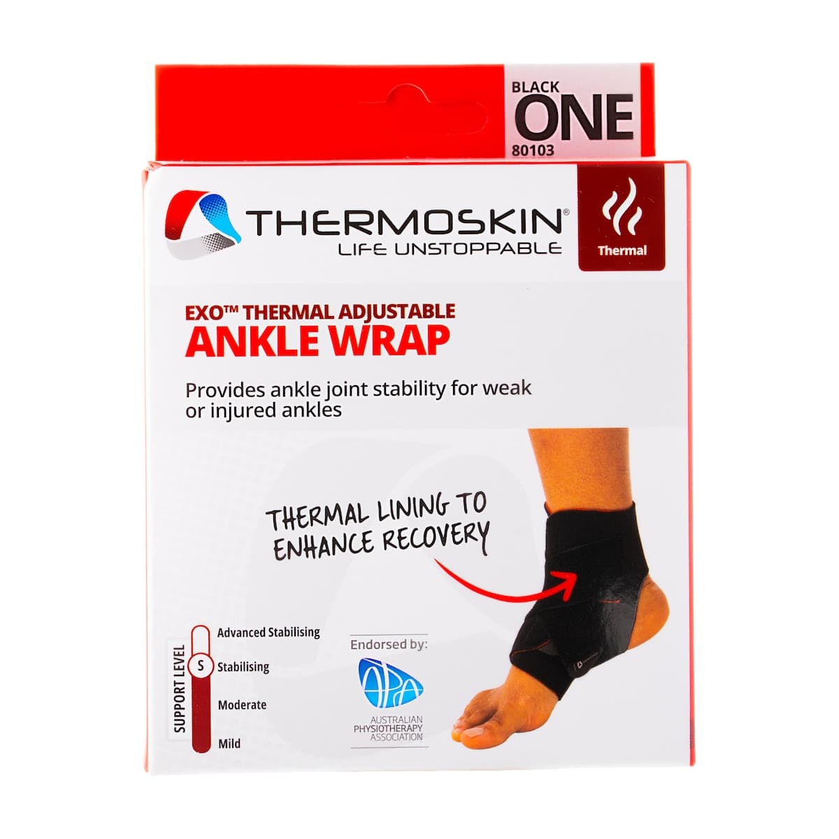 Thermoskin Exo Adjustable Ankle Wrap One Size