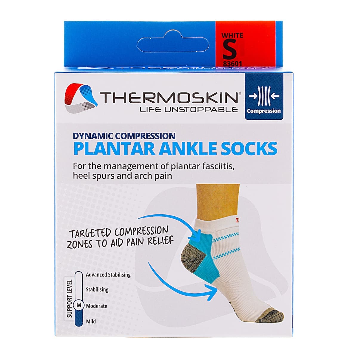 Thermoskin Plantar FXT Compression Ankle Socks S