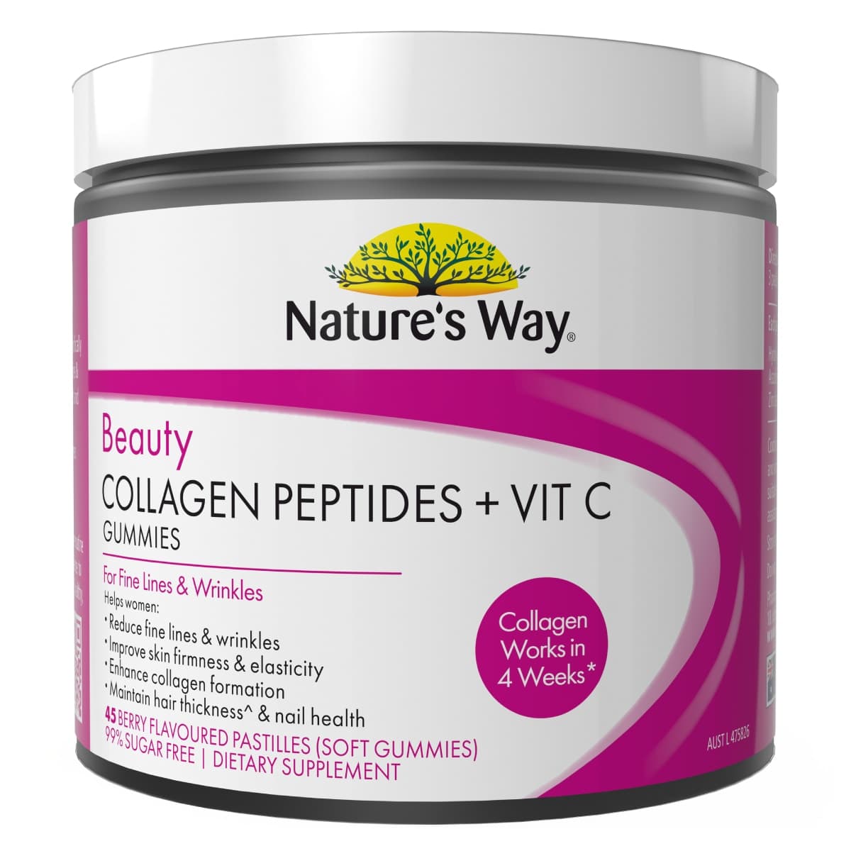 Nature's Way Beauty Collagen + Vit C Gummies 45 Pack