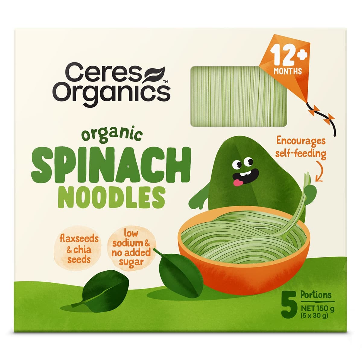 Ceres Organics Baby Noodles Spinach 150g