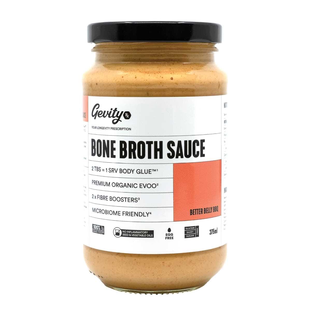 Gevity Rx Bone Broth Sauce Better Belly BBQ 375ml