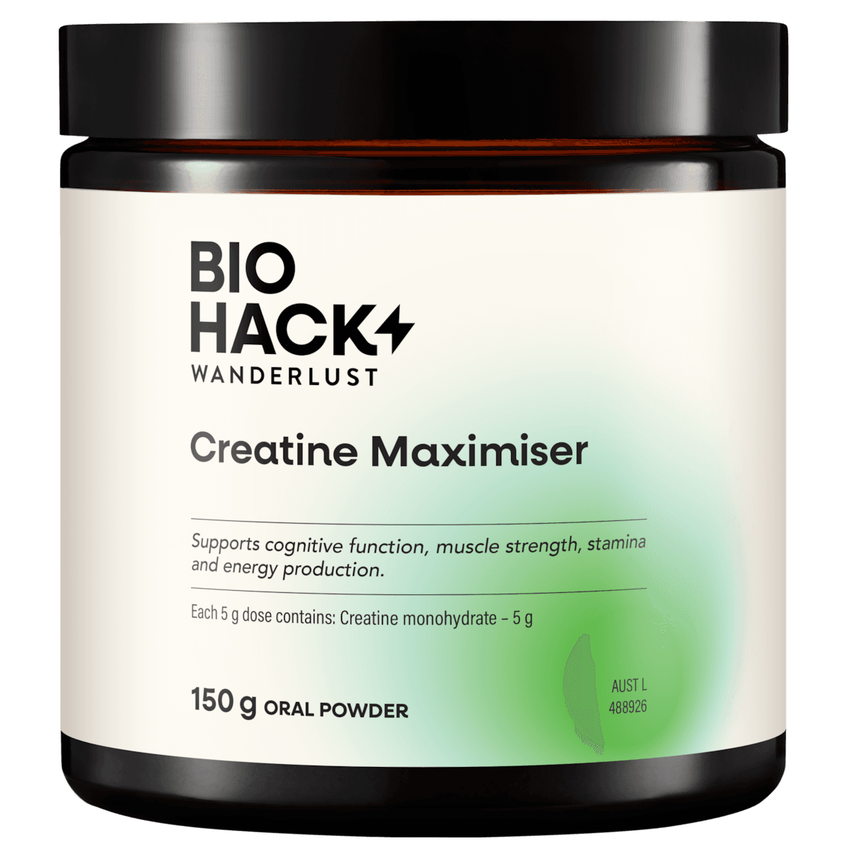 BioHack Wanderlust Creatine Maximiser Powder 150g