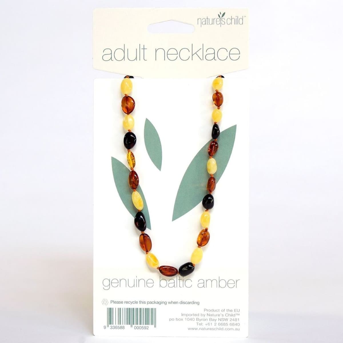 Nature's Child Amber Adult Necklace Mixed Colours