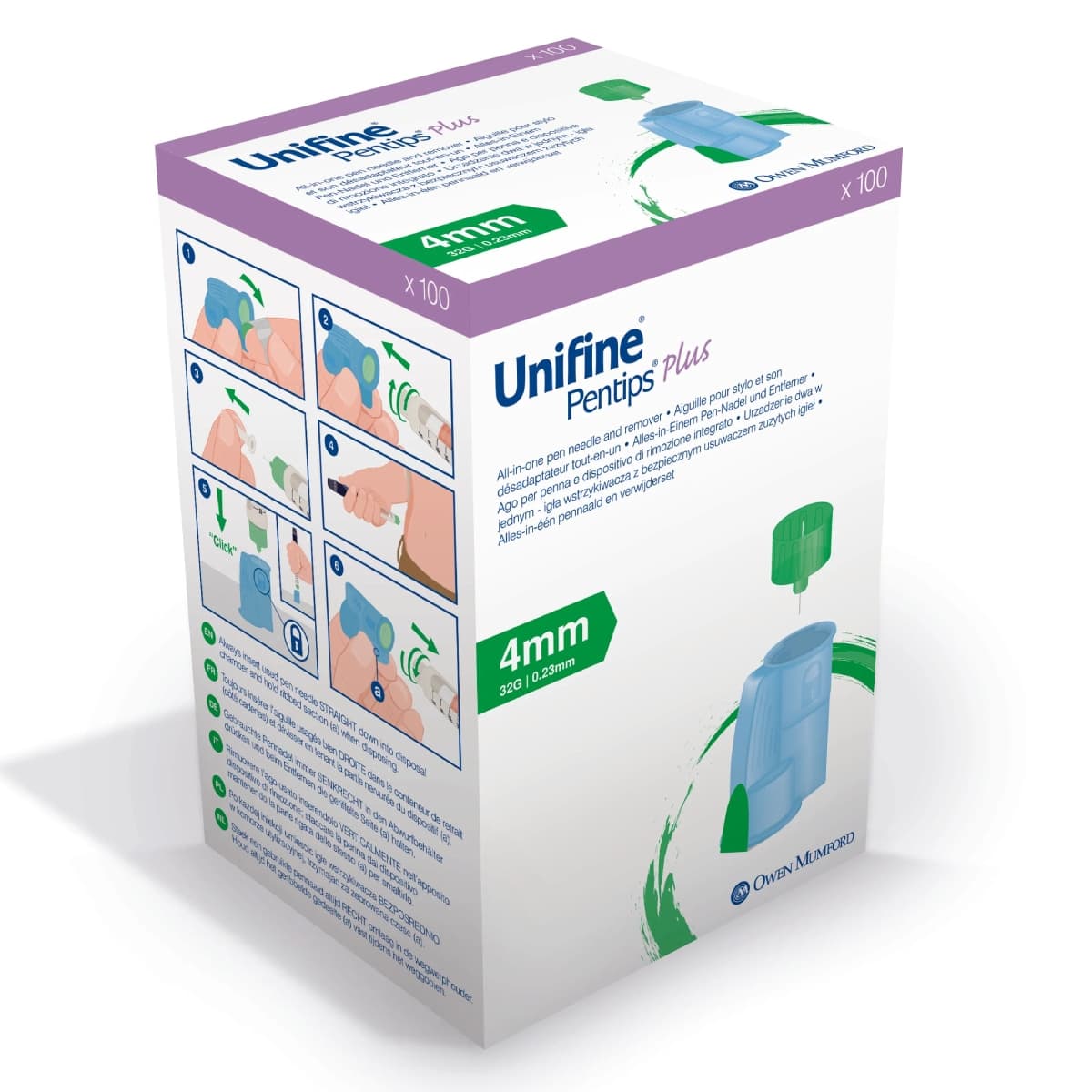 Unifine Pentips Plus 32G 4mm 100 Pack