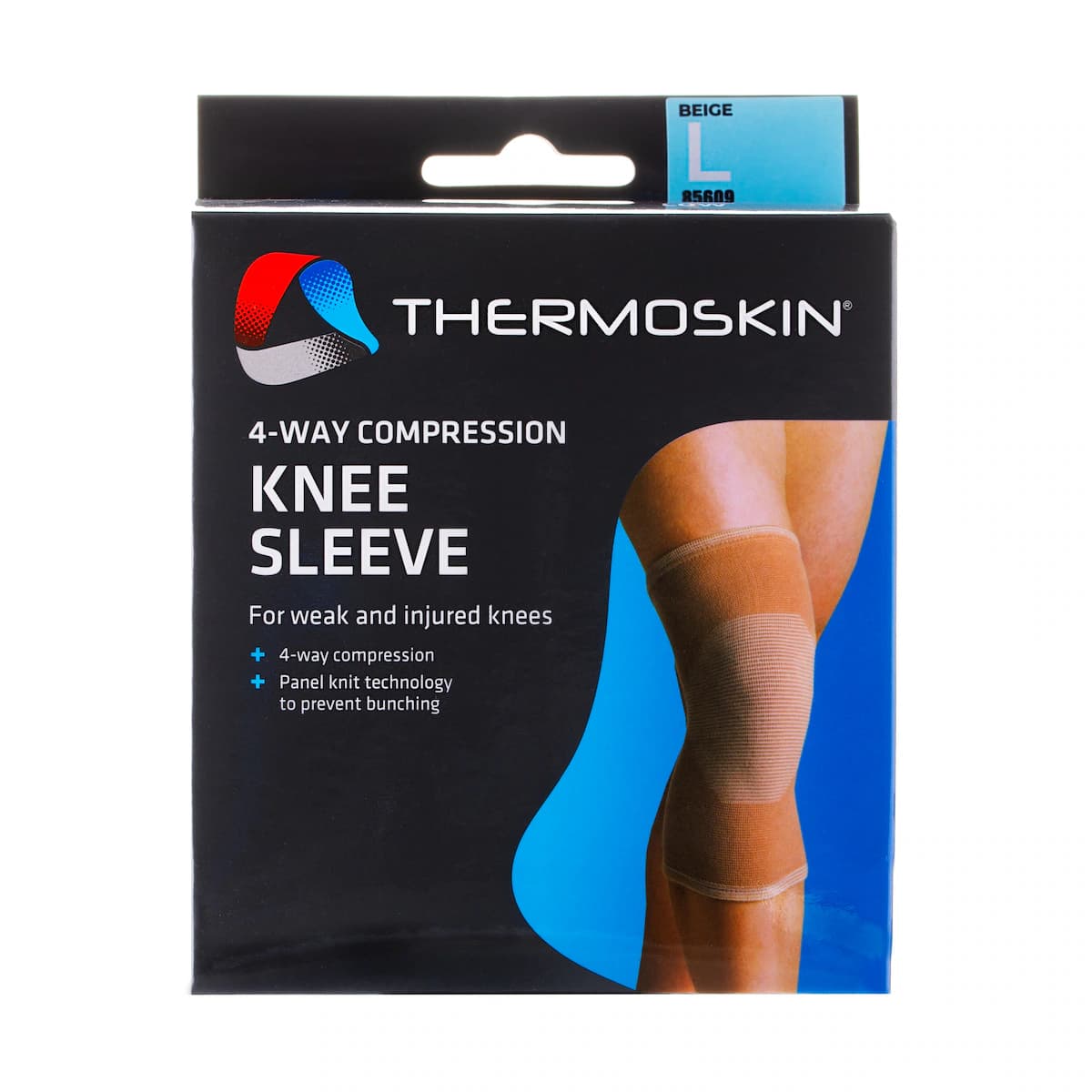 Thermoskin 4-Way Elastic Support Knee Sleeve L