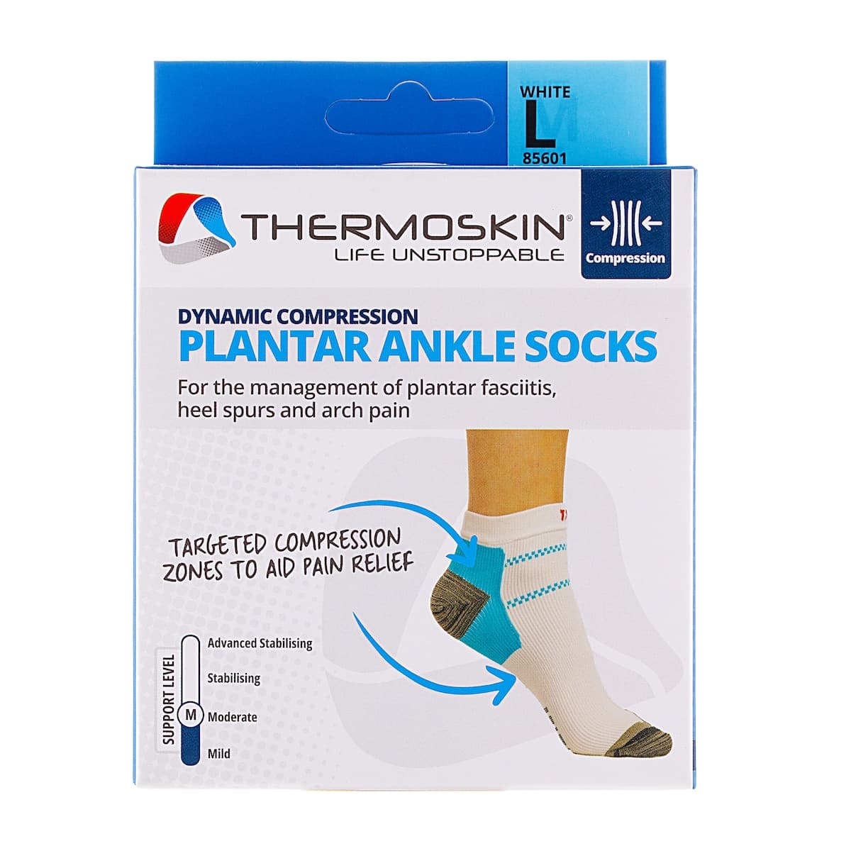 Thermoskin Plantar FXT Compression Ankle Socks L