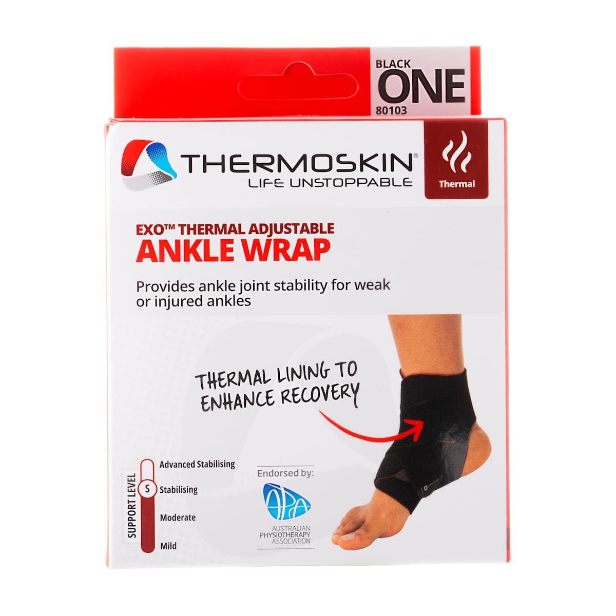 Thermoskin Exo Adjustable Ankle Wrap One Size