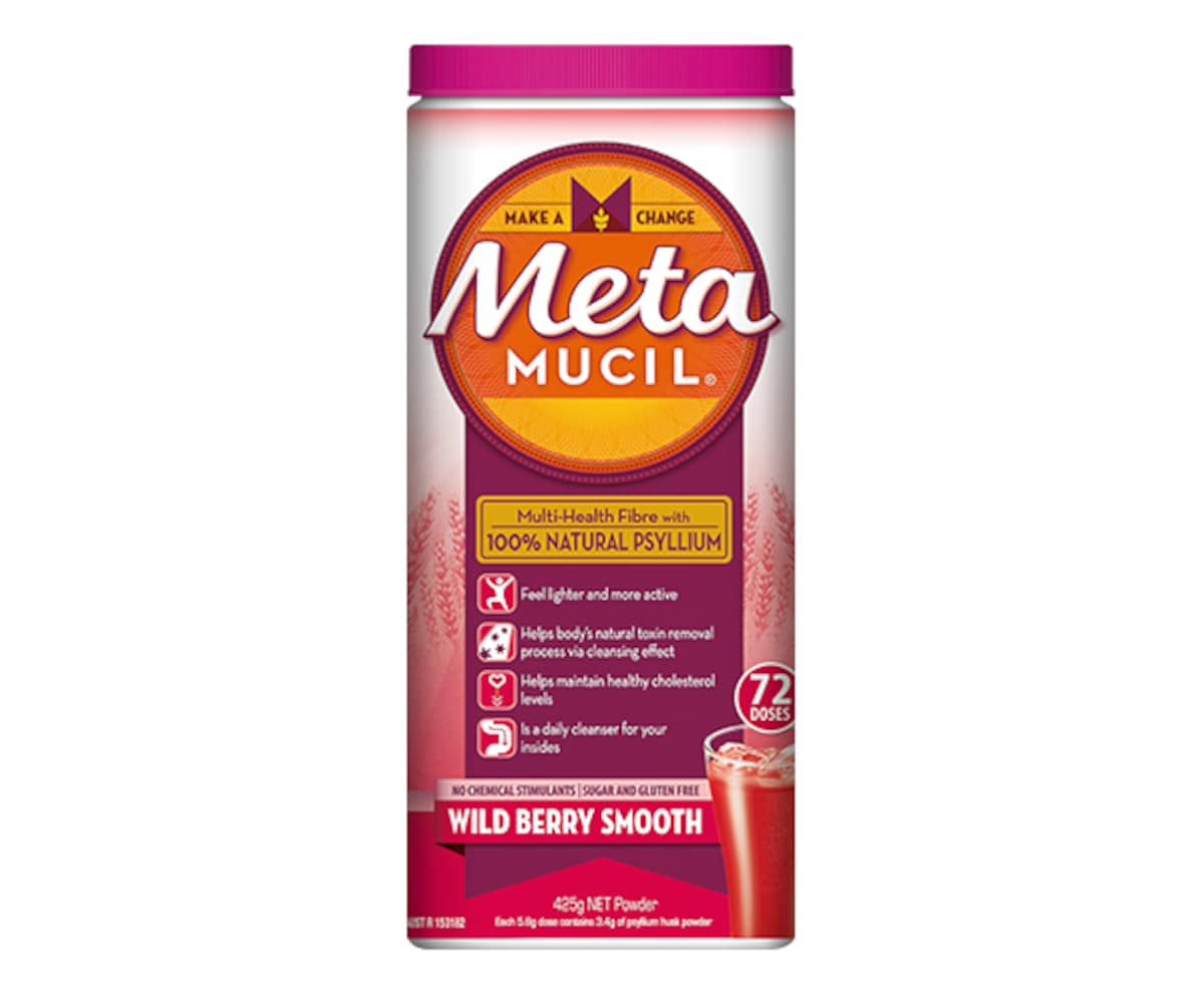 Metamucil Fibre Supplement Wild Berry Smooth 425g