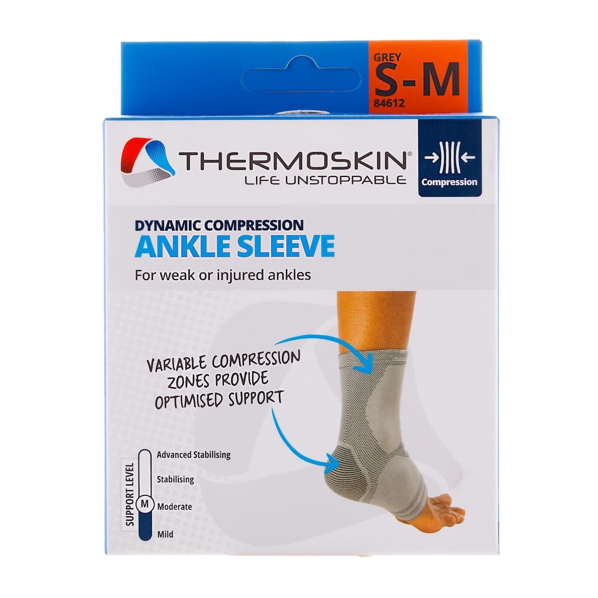 Thermoskin Dynamic Compression Ankle Sleeve S/M