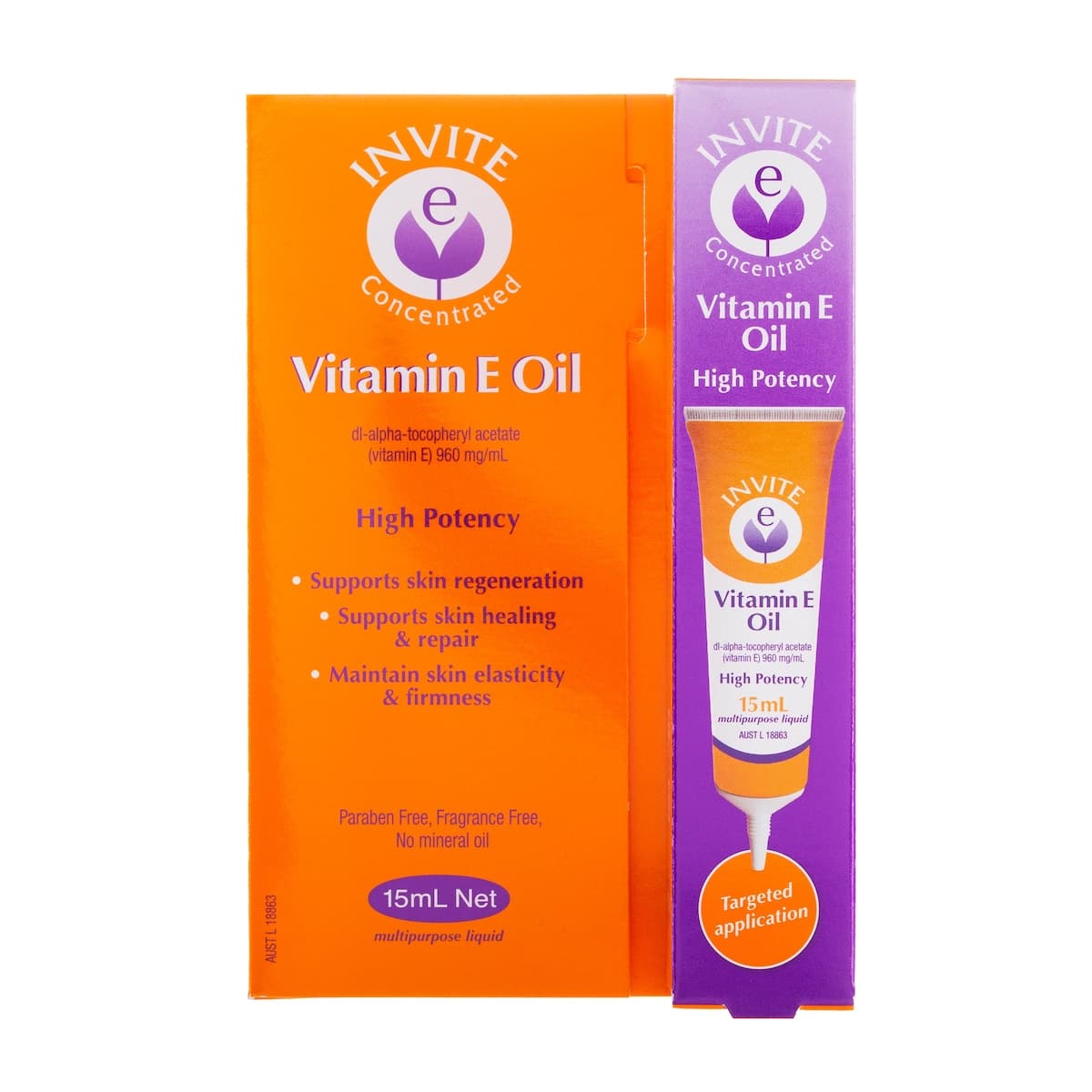 Invite E Vitamin E Oil Tube 15ml