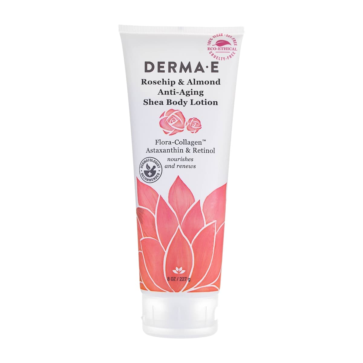 Derma E Rosehip & Almond Anti-Aging Shea Body Lotion 227g