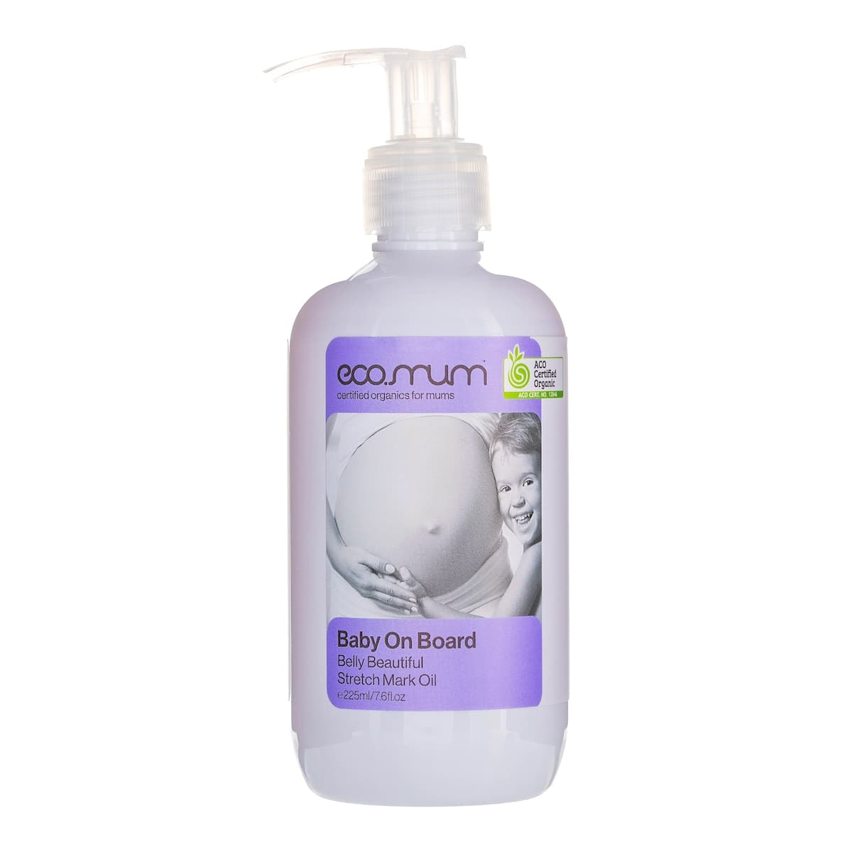 Eco.mum Organics Baby on Board Belly Beautiful Stretch Mark Oil 225ml