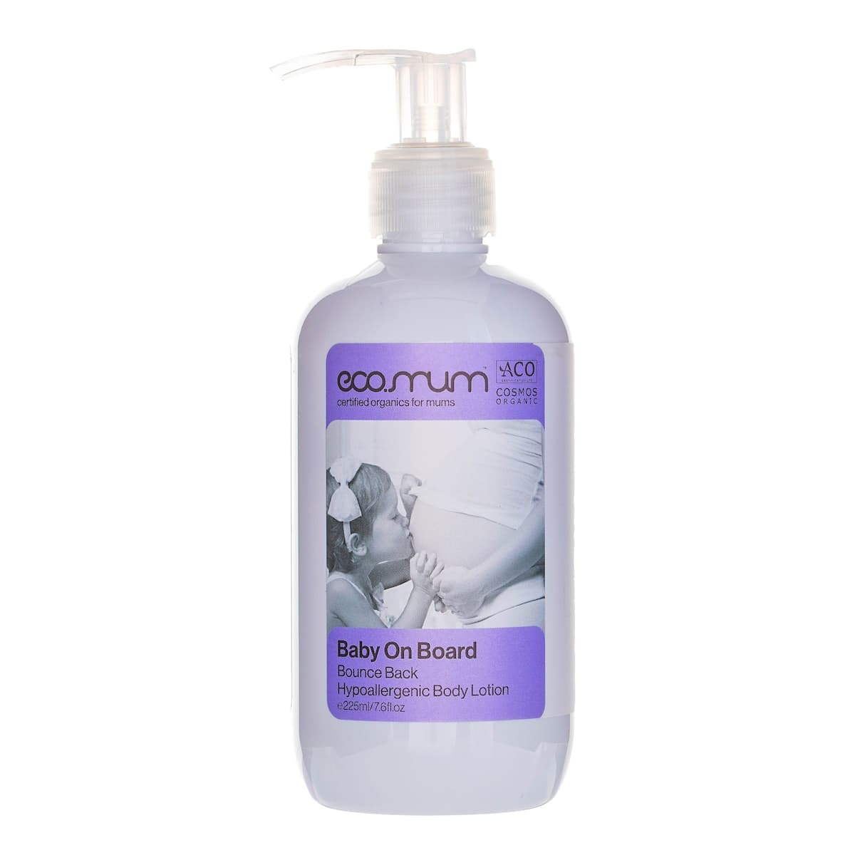 Eco.mum Organics Baby on Board Bounce Back Hypoallergenic Body Lotion 225ml