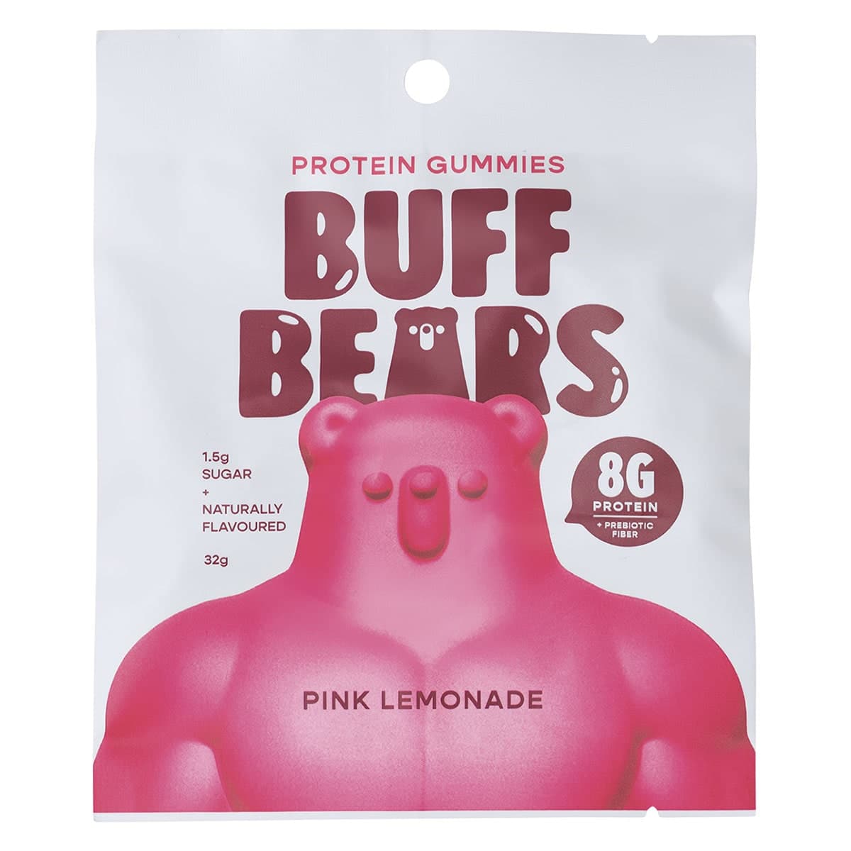 Buff Bears Protein Gummies Pink Lemonade 32g