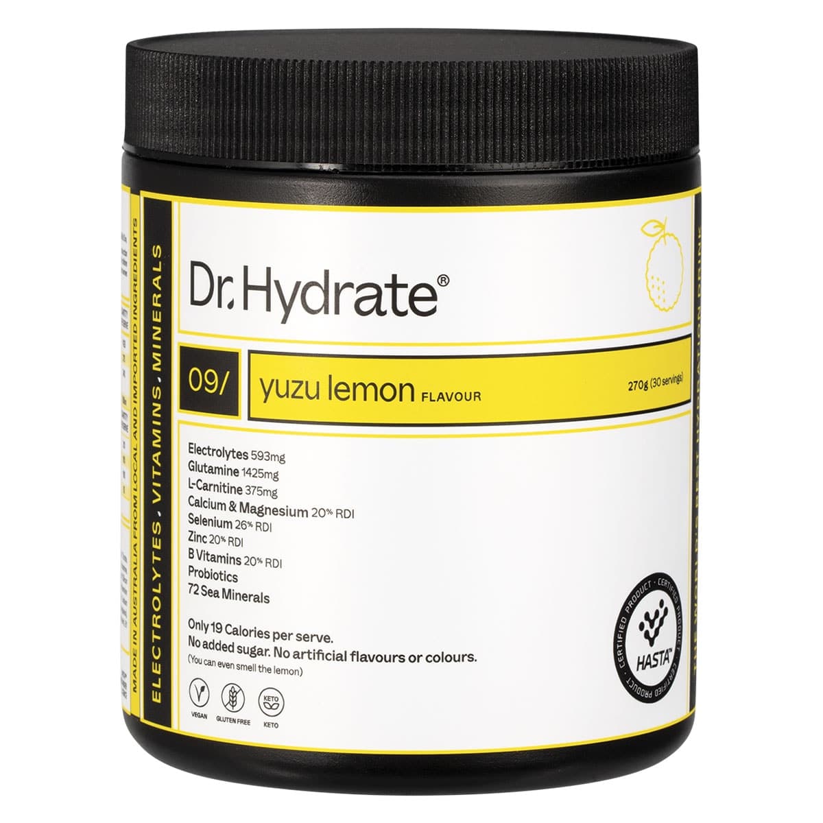Dr. Hydrate All-In-One Hydration Drink Yuzu Lemon 270g