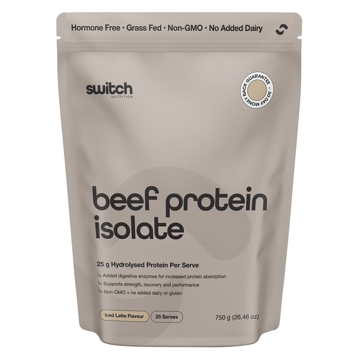 Switch Nutrition Beef Protein Isolate Iced Latte 750g
