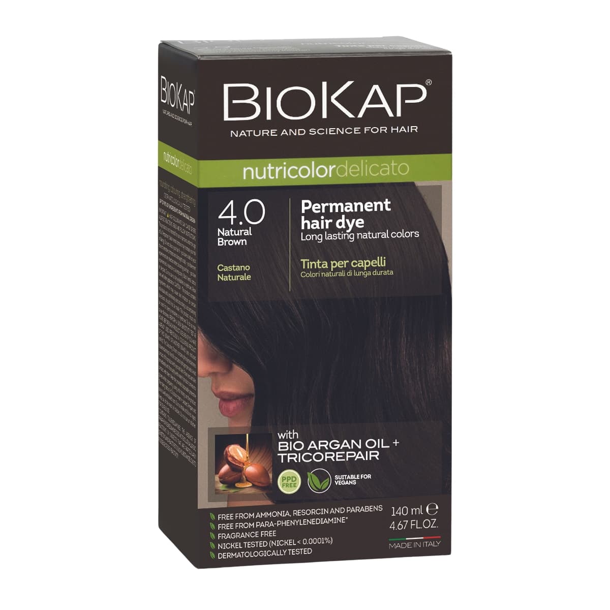 Biokap Nutricolor Delicato 4.0 Natural Brown 140ml