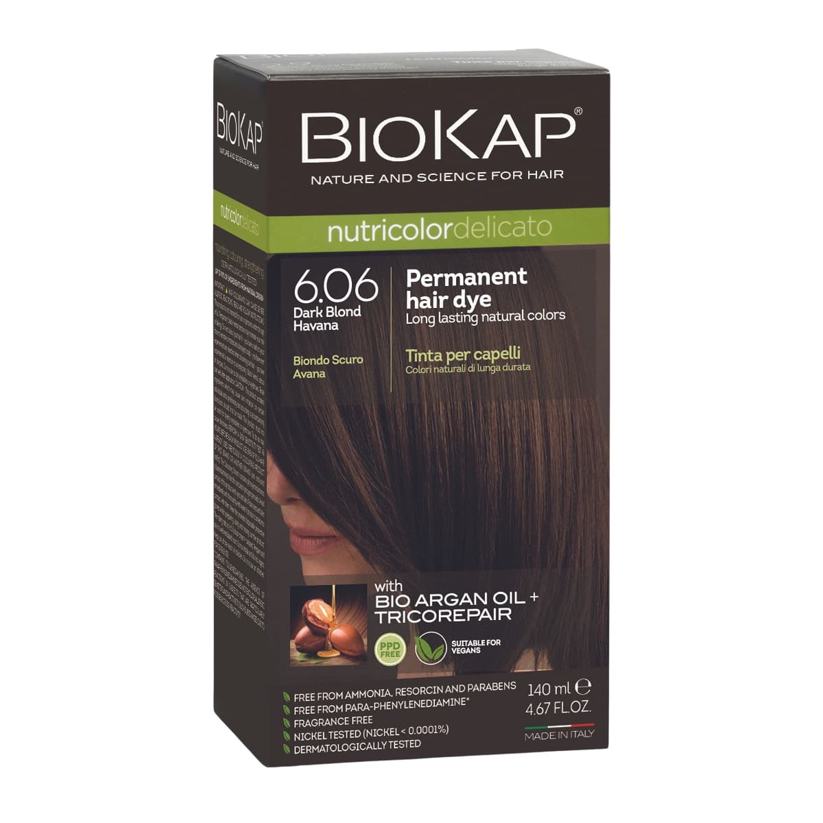 Biokap Nutricolor Delicato 6.06 Dark Blonde Havana 140ml