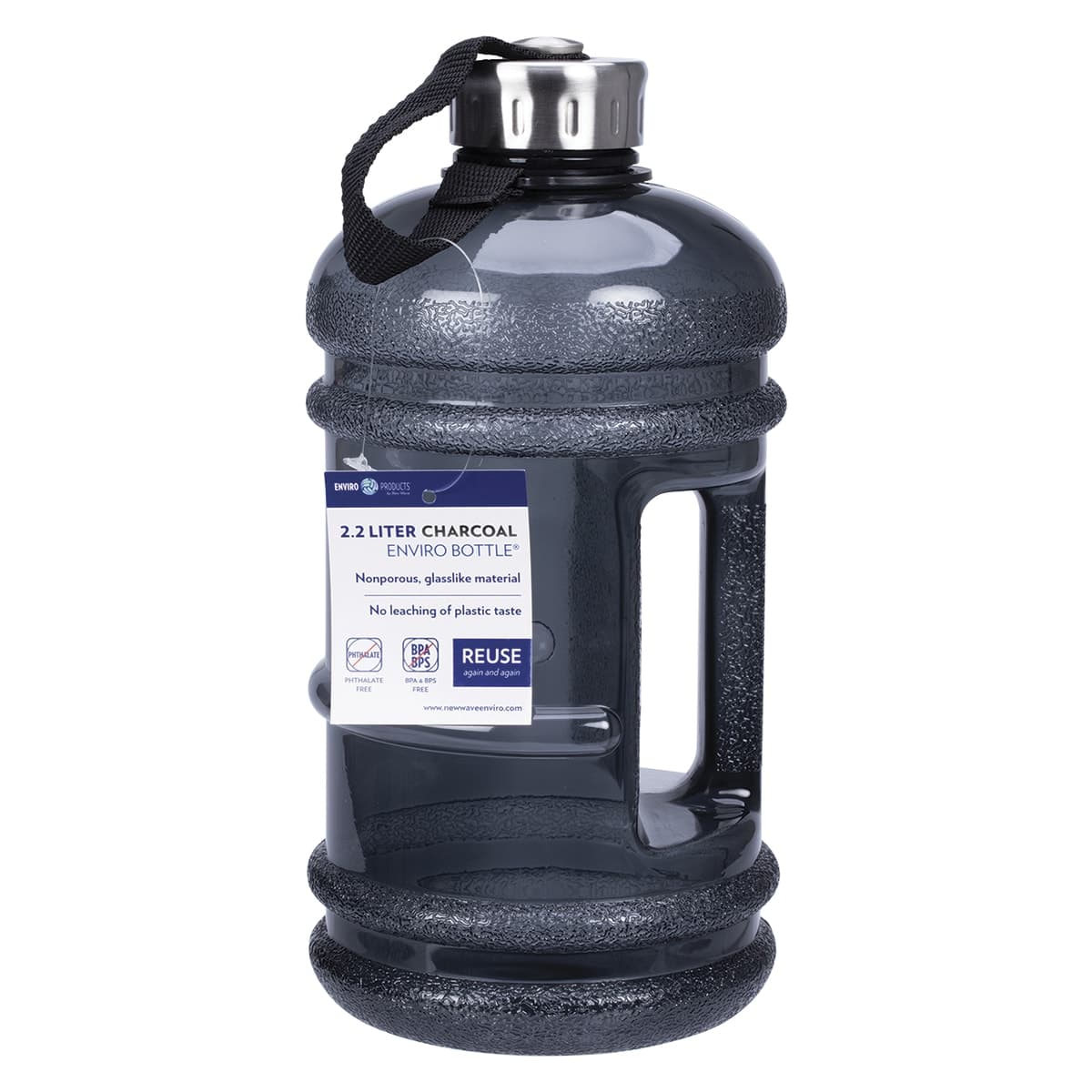 Enviro Products Reusable Drink Bottle Charcoal 2.2L