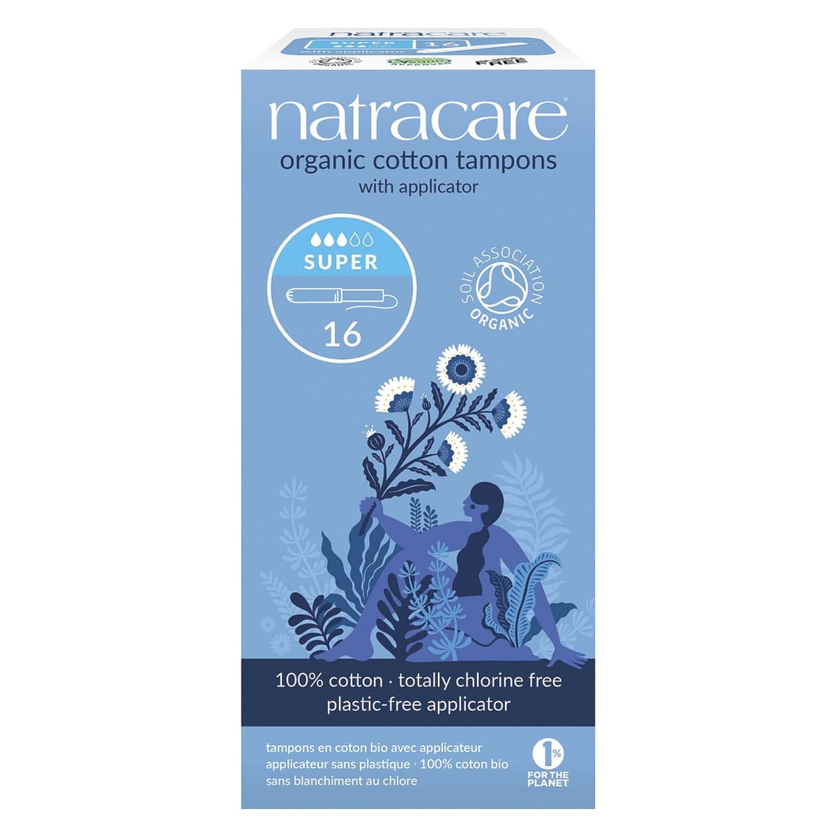 Natracare Tampons with Applicator Super 16 Pack