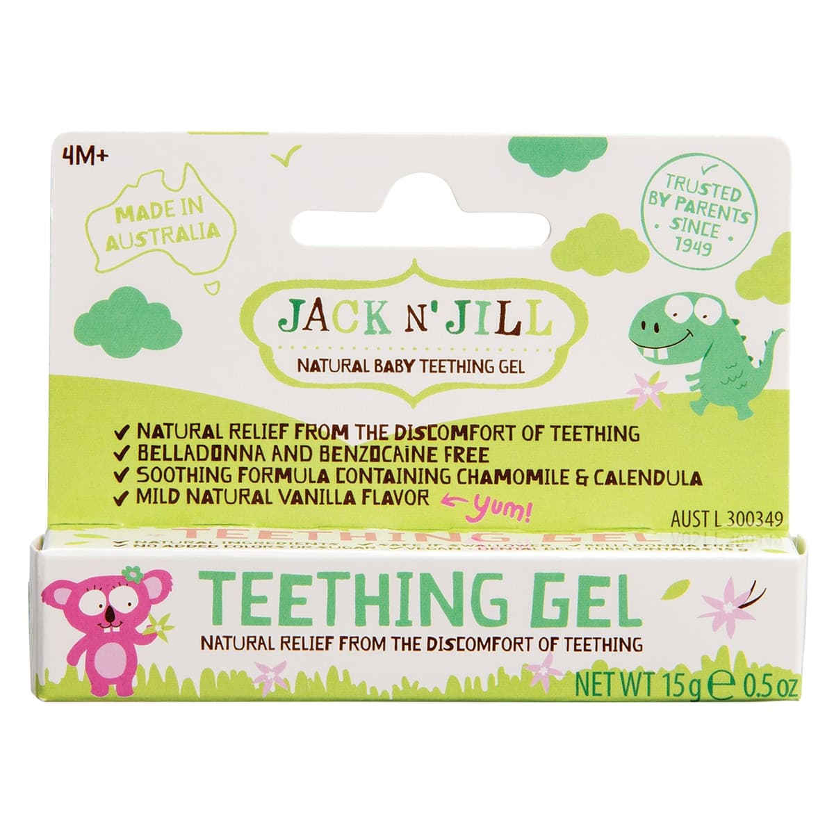 Jack n Jill Natural Baby Teething Gel 15g