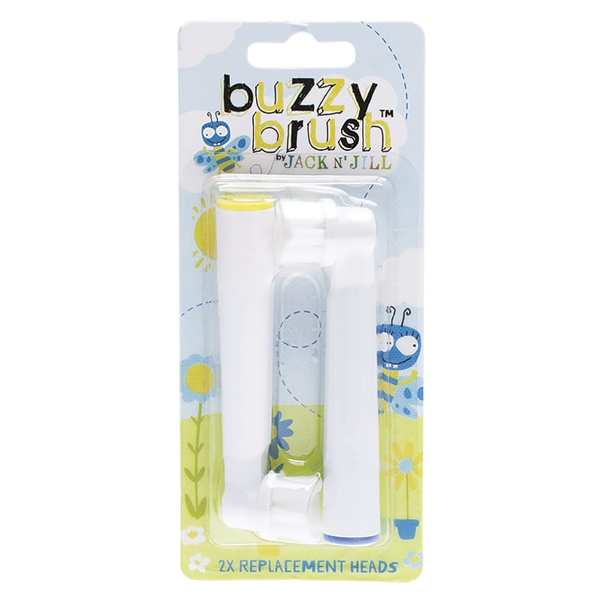 Jack n Jill Buzzy Brush Replacement Heads 2 Pack (New Design)