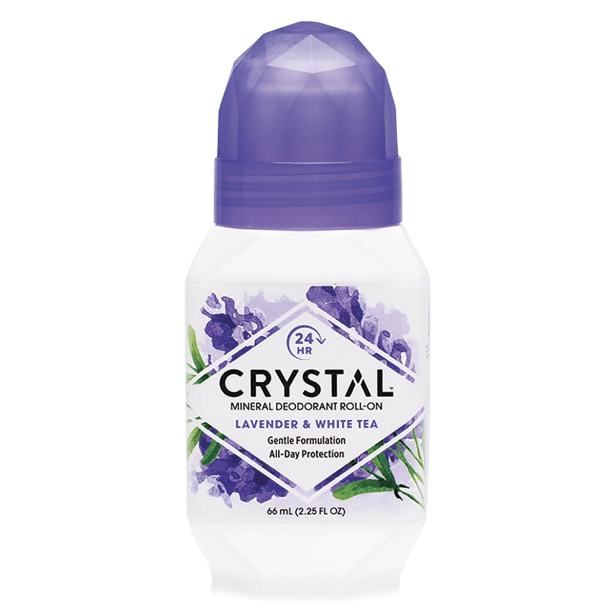 Crystal Mineral Deodorant Roll-On Lavender & White Tea 66ml